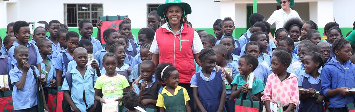 Seed Co donates exercise books and bags to Pupils at Milele School in Mkushi